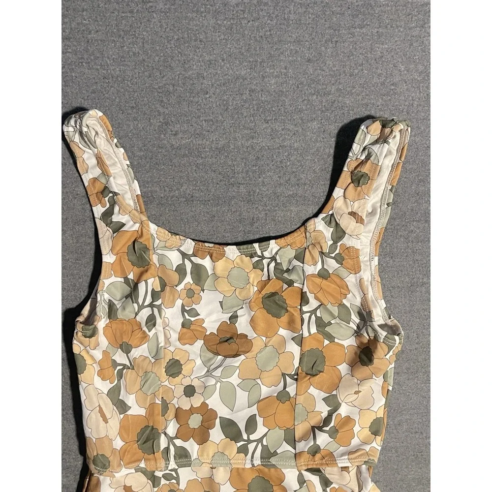 Belle The Label Retro Floral One Piece Swimsuit XS Cottagecore Vintage Style - Picture 5 of 6